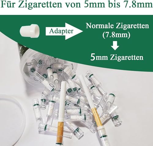 VOVCIG Zigarettenfilter,Zigaretten Filter Aufsatz,Mehrere Filter für Zigaretten,Zigarette Tipps die Nikotin und Teer stoppen für Regular und schlanke 5.5-8.0mm(200 Stück)