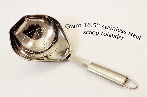 Excelsteel Scoop Colander, 16.5", Stainless #TOP2