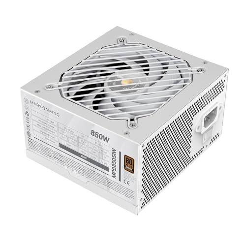 Ya en mundofriki.es: Mars Gaming MPB850SI, Fuente Alimentación PC ATX 850W, 7 Años Garantía, 80Plus Bronze 230V, 90% Eficiencia, Ventilador SI Extreme Silence con Núcleo de Cobre, Tecnologías AI2-RPM, DC-DC y SMD, Blanco