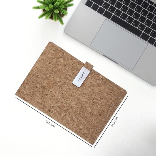Image of Giftana Personalized Notebook Diary with Pen Gift Set for Men and Women, 2 in 1 Customized Office Diaries A5 Size Notebook, Diwali Gifts, Personalised New Year Corporate Gifts for Employees (Cork)