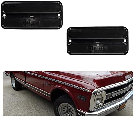 Front Amber Side Marker Light Set For 1968-1972 Chevrolet GMC C/K Pickup Trucks - Foto 7