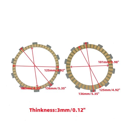 Plaques de friction d'embrayage haute résistance CB650R CBR500R 19-22 - 2