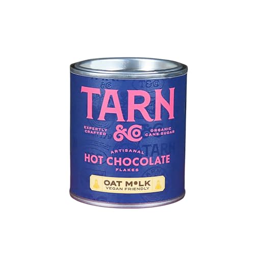 Tarn & Co Artisanal Oat M*lk Hot Chocolate Flakes 150g Luxury Vegan Drinking Chocolate Made in the UK 57% Dominican Cocoa Rich Velvety & Complex Expertly Crafted & Sustainably Sourced