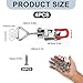 4 PCS 4001 Toggle Latch Clamp with Lock Hole, 304 Stainless Steel Draw Latches with Adjustable Tension, Includes 20 M5 Screws for Toolboxes, Cabinets, Smoker/Freezer Doors