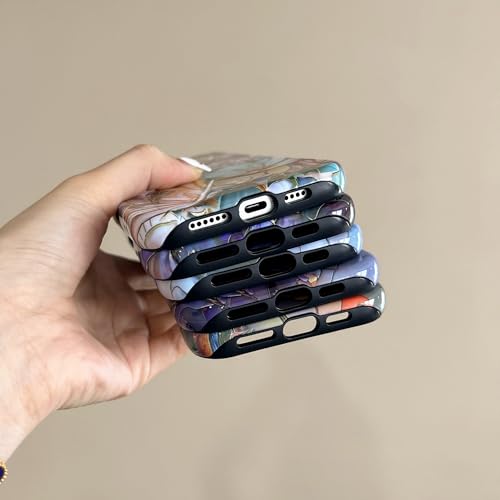 Coque iPhone 16 Pro Max silicone rigide double couche bleu hortensia