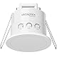 Oktaplex Noa Präsenzmelder Decke 360 Grad 24GHz IP65 Radar Bewegungsmelder 6m Anwesenheitssensor Badezimmer geeignet Unterputz flach weiß 230V