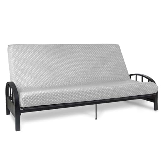 Milliard Memory Foam Futon Mattress – Full Size (Frame Not Included) (Light Grey)