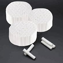 150Pcs Dental Gauze Rolls 1.5In, Cottons Pads for Dentists, Good Absorbent Nose Plugs Flexible Dental Cotton Rolls Swabs Rolled Cotton Ball for Kids, Adults Nosebleed, Mouth Gauze Accessories.
