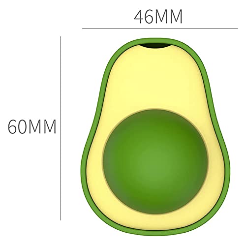 Bolas catnip em formato de abacate 360 graus rotativos comestíveis gato lambido brinquedo gato brinq