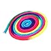 Gymnastics Arts Rope, 2.8m/110inch Rainbow Color Rhythmic Gymnastics Rope Solid Competition Arts Training Rope Nylon Jumping Training Rope for Artistic Exercise Fitness Training Rope