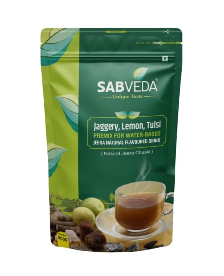 SABVEDA Natural Flavor Jeera Chuski Tea with Jaggery, Lemon & Tulsi | 100% Leaf-Free | Pure Herbal Blend Premix | Digestive, Stress Relief, Immune Support, Antioxidant Boost | 500 Gram Pack (B0DDX8JYW1) Amazon Price History, Amazon Price Tracker