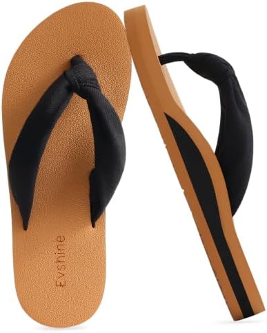 Evshine Women's Flip Flops, Yoga Mat Thong Sandals image 2