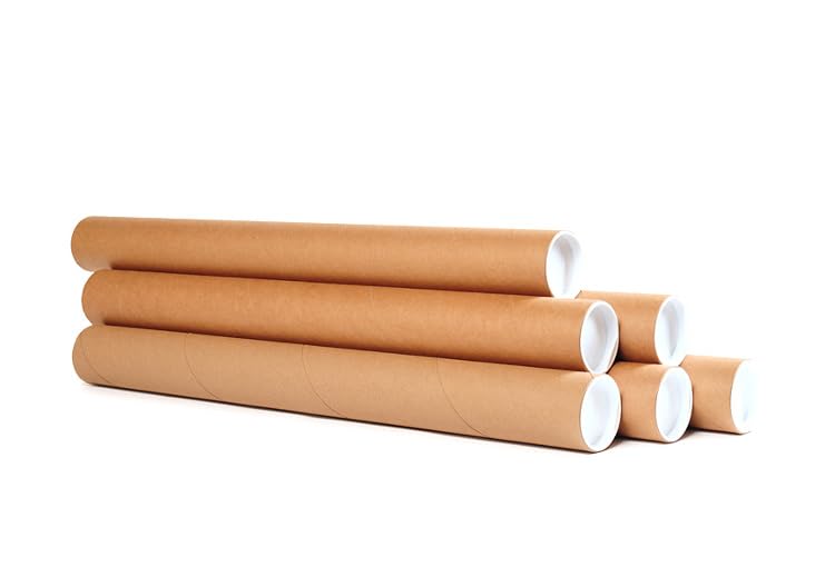Tube rond d'expédition carton Ø 40 x 35 cm emballage de 100