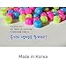 [Random] Korean Traditional Play Game 8PCS Gonggi Jack Stone Pebbles Set w/Round Case (3 Sets)