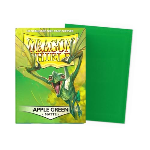 Dragon Shield | Standard Size Card Matte Sleeves | 100 CT - Smooth & Tough Premium TCG Sleeves | Compatible with Pokemon, Flesh & Blood, One Piece & Magic the Gathering | Apple Green - Matte by Dragon Shield - Image 2