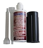 Uso universal Sanremo Pegamento fuerte EPOXY 140 ml + 2 boquillas de mezcla + 2 cilindros de extracción de 2 componentes, pegamento de resina epoxi (1,43 €/10 ml)