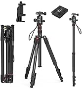 SALLRIG 72" Aluinu Caera Tripod, Lightweight Tripod & Onopod With Ball Head And Quick