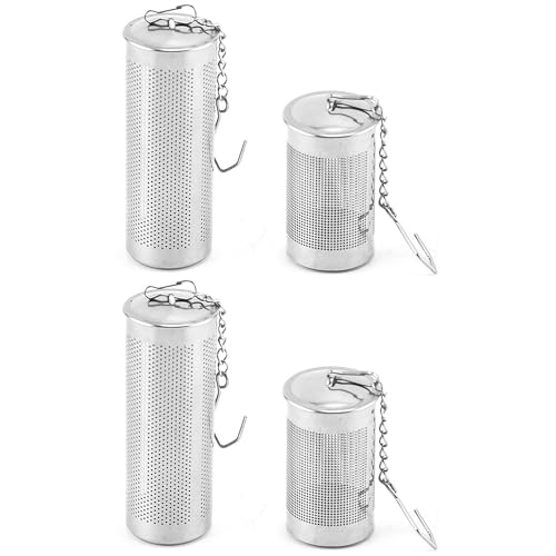 4 Piezas Infusor de Té Suelto, Juego de Infusor de Té de Acero Inoxidable, Bola de Infusión de Té de Acero Inoxidable, Herramienta de Filtro de Té, Filtro de Té, para Teteras, Tazas