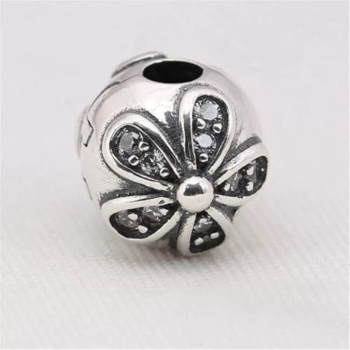 Image of ARTCHARM Clasp Love Safety Chain Charm - Authentic 925 Sterling Silver Heart Beads - Fit European Style Bracelet