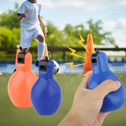 2 Silbatos Deportivos Portátiles a Presión en PVC miniatura 5