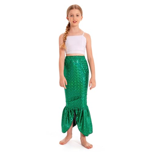 Disfraz cola de sirena para niñas con brillo miniatura 2