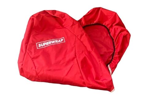 SuperWRAP - Housse de siège baquet professionnel Recaro - Tissu imperméable - S'adapte à tous les sièges baquets et de course - Ajustement parfait et élégant (rouge) Cover