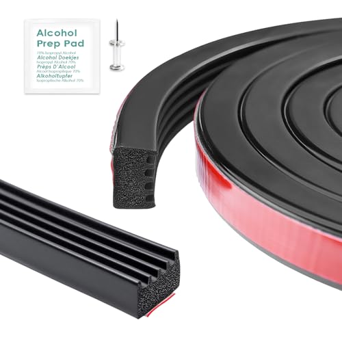 326A0004 Ribbed Bulkhead Seal Strip 3/5 X 65 Tonneau Cover Bulkhead/Service Kit/Self-Adhesive EPDM Foam Rubber Seal W/Tape/Ideal Weather Stripping