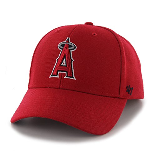 MLB Los Angeles Angels Juke MVP Adjustable Hat, One Size, Red