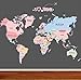 Pegatinas De Pared Mapa Del Mundo Stiker Para Niños Colorido Inglés Mapa Mundi   Sala De Estar Dormitorio Diy Adesivo De Parede
