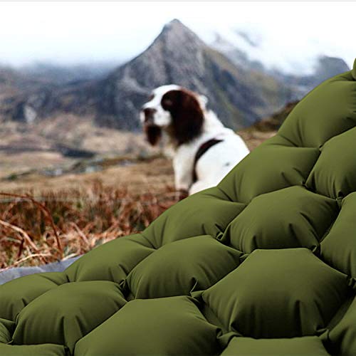 Hitorhike Backpack Sleeping Pad Lightweight Camping Sleeping Bag Pad Ultralight & Compact & Inflatable Air Mattress Pad-Insulated Air Mat for Camp,Backpacking,Hiking,Scouts,Travel(Green) - Thumbnail 2
