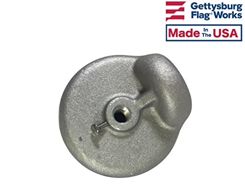 1.375" Single Pulley Cast Aluminum Cap Style Stationary Flagpole Pulley Truck, With Set Screws, Made In Usa #TOP5