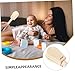 Vaguelly Wooden Castanet Percussion Instrument Creative Educational Musical for Easy to Play Develops Rhythm and Hearing Skills Safe Smooth Surface