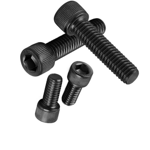 Boulon à six pans creux M8 en acier noir 12.9 pour stopper le jeu des fixations