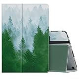 se Fits All-New Kindle Fire Tablet (11th Generation, 2021 Release) 10.1" - Slim Folding Stand Cover with Auto Wake/Sleep, Dark Green Forest