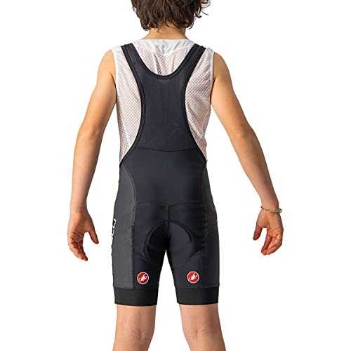 Castelli Jr Competizione Bib Short - Kids' Black/White, 10 #TOP1