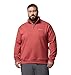 Columbia Men's Hart Mountain II Half Zip Fleece Jacket, Washed Red Heather, 2X Tall