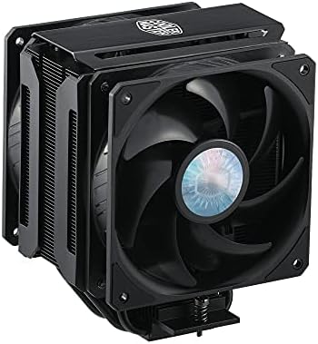 Cooler Master MasterAir MA612 Stealth CPU Cooler - Push-Pull SickleFlow 120 V2 PC Fan 6 Heat Pipes Unlimited RAM Spacing Matte Black Finish - Amd and Intel Compatibility