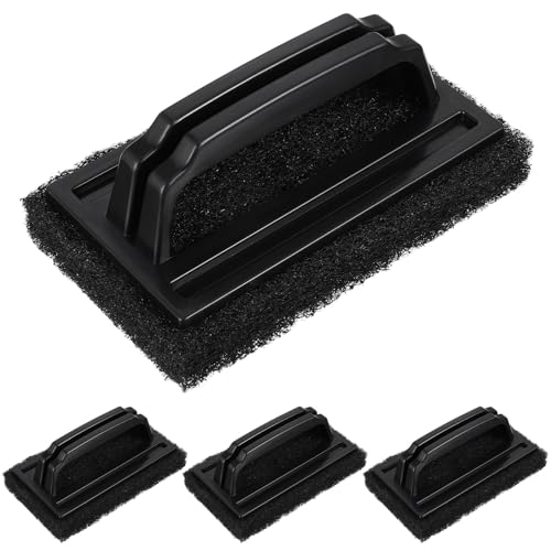 BESTOMZ Cepillo de Limpieza para Barbacoa y Esponja Limpiadora para Cocina, Adecuado para Limpieza de Parrillas y Utensilios, Set 4 Piezas, Tamaño, Reutilizable y Fácil de Transportar,