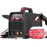 YESWELDER MIG-140DS PRO MIG Welder, 140Amp 110/220V Dual Voltage, 4 in 1 Gas MIG/Flux Core MIG/Lift TIG/Stick Multiprocess MIG Welding Machine
