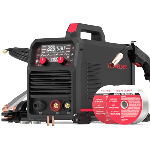 Image of YESWELDER MIG-140DS PRO MIG Welder, 140Amp 110/220V Dual Voltage, 4 in 1 Gas MIG/Flux Core MIG/Lift TIG/Stick Multiprocess MIG Welding Machine