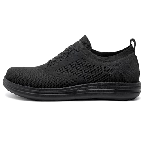 ITAZERO Men's Wide Toe Box Mesh Shoes Business Casual Wide Width Walking Shoes with Arch Support Insole for Plantar Fasciitis3