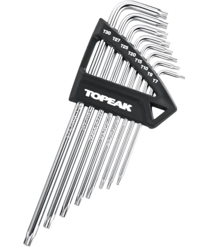 Topeak Torxschlüssel Torx Wrench Set, Silver, T7/T9/T10/T15/T20/T25/T27/T30, TPS-SP05