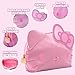 Official Sanrio Hello Kitty Pouch & Pencil Case Set, Pink, With Keychain, Cute School Supplies, Sanrio Stuff, Stationery