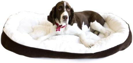 Danazoo Extra Large Chocolate Bed with Fleece Cream Interior 36" X 48"
