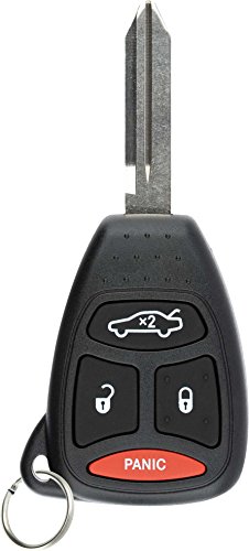 KeylessOption Keyless Entry Remote Control Uncut Ignition Car Key Fob Replacement for KOBDT04A