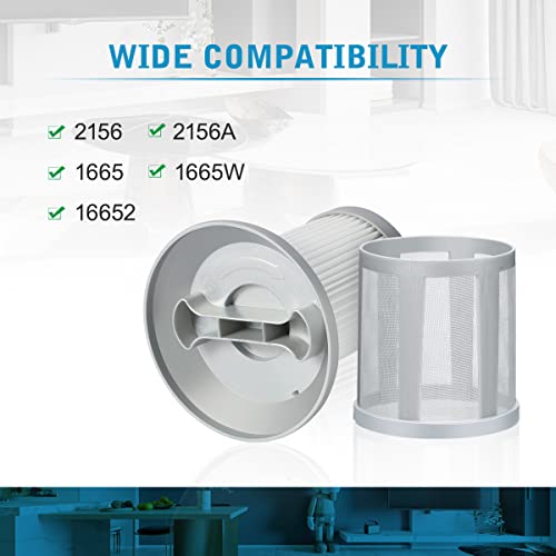 Lanmu Replacement Filter Compatible With Bissell 2156A, 1665, 16652, 1665W Zing Canister Vacuum, Compare To Part 1613056 (1 Pack) #TOP3