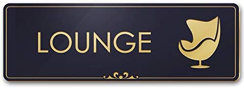 Mail Room Sign, Black/Gold, Engraved, 3\" X 9\", Fade...