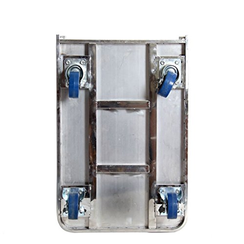 Carro plegable de mano con ruedas de goma anti-pinchazos miniatura 4