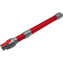 Compatible For V7 V8 V10 V11 V15   Extension Rod Quick Release Stick Wand Tube, Vacuum Cleaner Replacement AccessoriesRed telescopic rod
