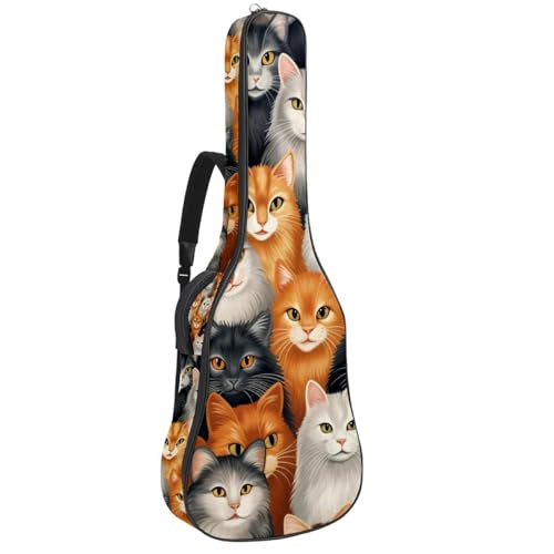 Sac de guitare acoustique coloré pour le transport quotidien des musiciens